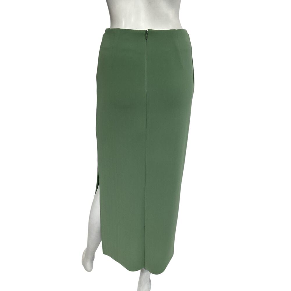 Bec + Bridge Sleek Moss Ivy Midi Skirt Size 4 - Picture 3 of 4